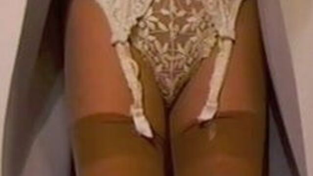 Lace Suspender Belt and Panties