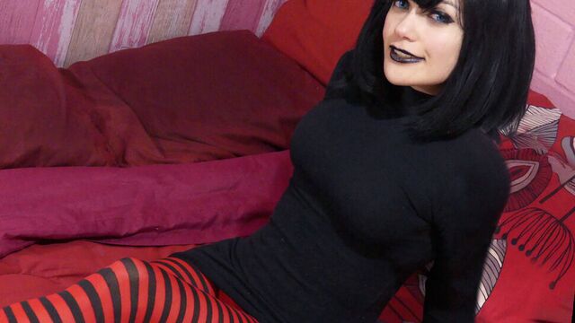 Goth teen Mavis riding dick hard and climaxing - Part 3