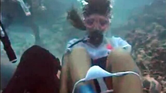 Underwater pussy view