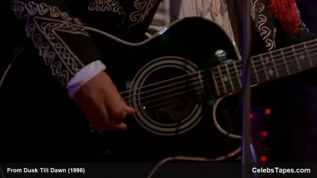 Salma Hayek striptease