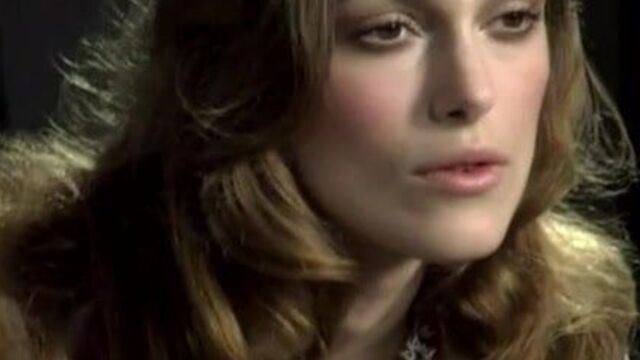 Keira Knightley Showing Off Her Cleavage