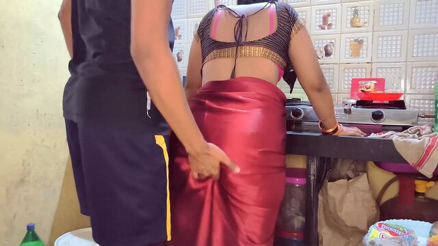 Part 2 , Indian sexy stepmom caught by stepson while talking to her boyfriend