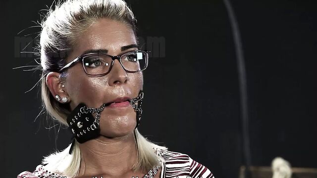 Blue Eyed Brunette is Humiliated by Master