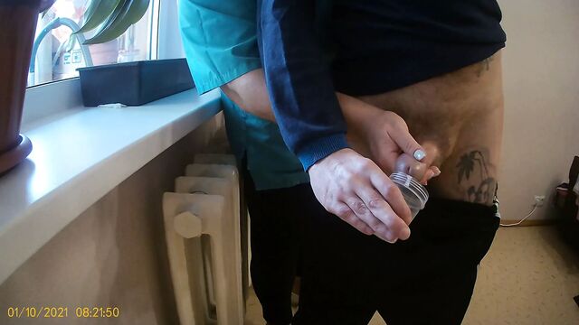 They take sperm for tests, the nurse jerks off my cock