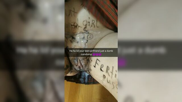 Your teen girlfriend is our free public college cumdump!