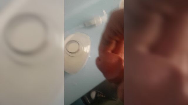 Cum in soap on public train