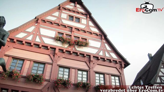 CASTING IN GERMANY - User make his first time porn with milf