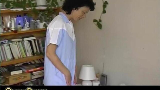 OmaPasS Fatty Grandma is Playing with Doll