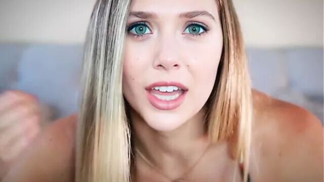 Elizabeth Olsen Jerk off instruction