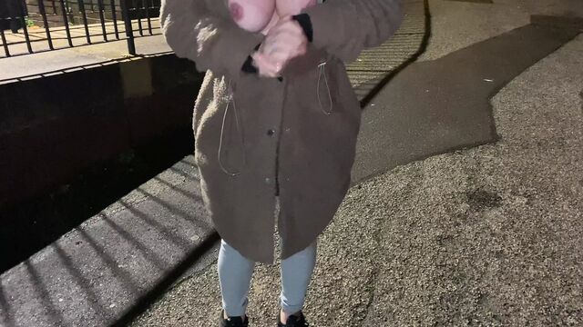 Offered cigarettes to flash and piss on streets