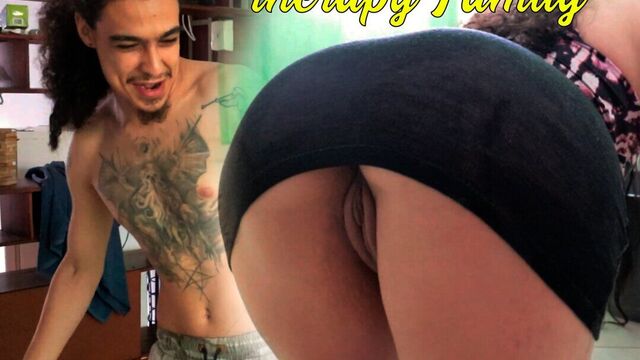 Horny stepson beats up stepmother tempting her to have sex - full story-.