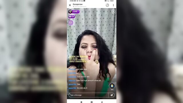 Sapna Bhabhi boobs live part 1