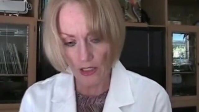 Granny Doctor Examines Cock