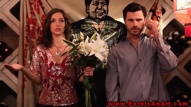 Beauty looses lingerie before Love making