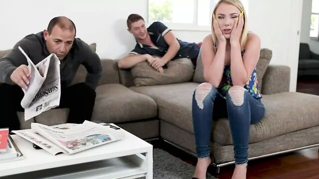 Amateur hardcore stepsis chokes on bro's huge cock asmr lesb