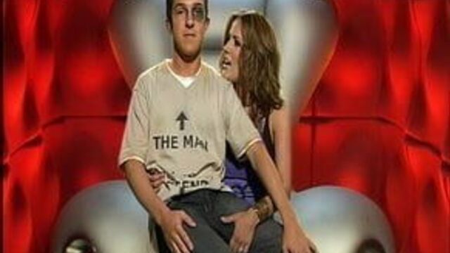 Caroline Flack Rubbing A Man's Groin