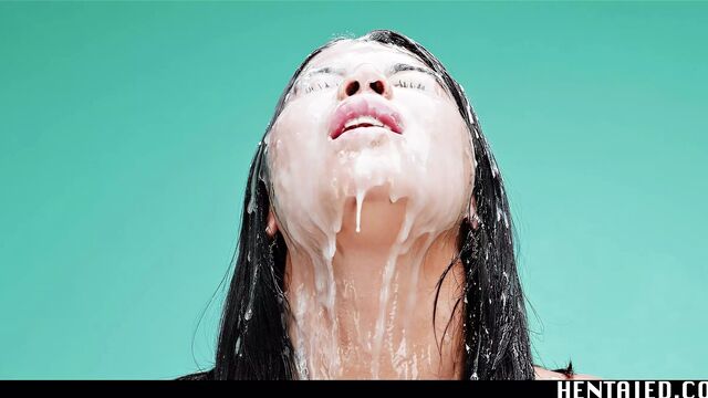 Real life Hentai - Sasha Rose & Lady Dee are fucked their brains out creampied and bath in Alien Semen