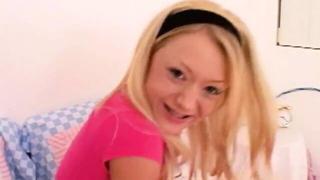Deep throating teen gags on cock