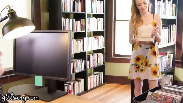 Hot Threesome At The Library With Penny Pax and Karla Kush