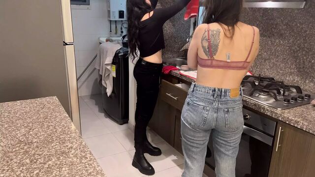 The babysitter does sexual overtime while my husband is in the room