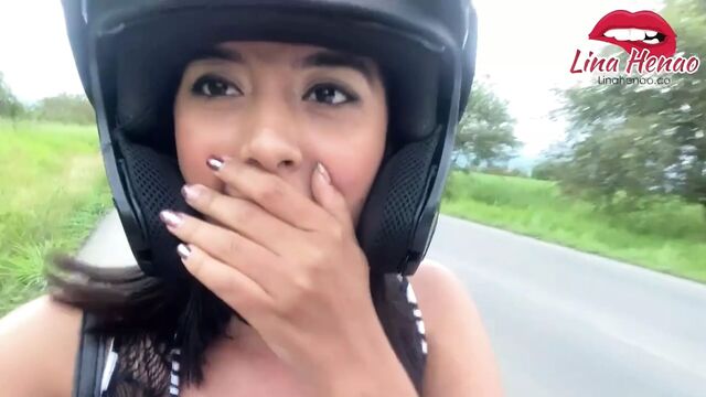 I masturbate in public on a motorcycle