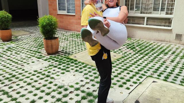 A stranger helps me and I fuck him at home