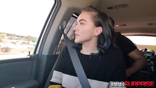 Milky White Kinky Amateur Gisele Gets A Chocolate Hard Cock!