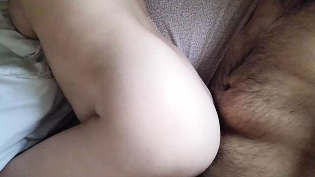 Wife Wakes Up and Wants Cock Very Early, Erotic Morning Sex with Creampie