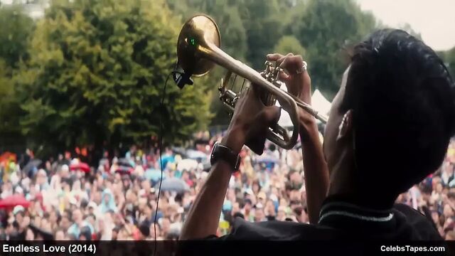 Gabriella Wilde topless and romantic sex video