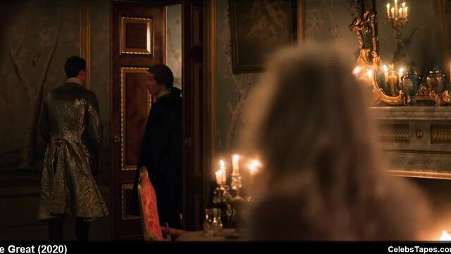 Celebrity Elle Fanning nude and sex scenes from The Great