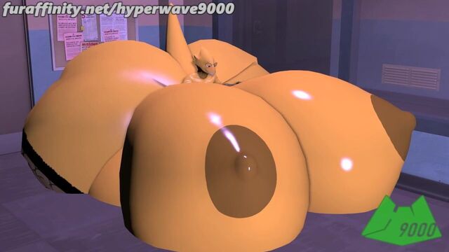 Alphys Hyper Boob Growth