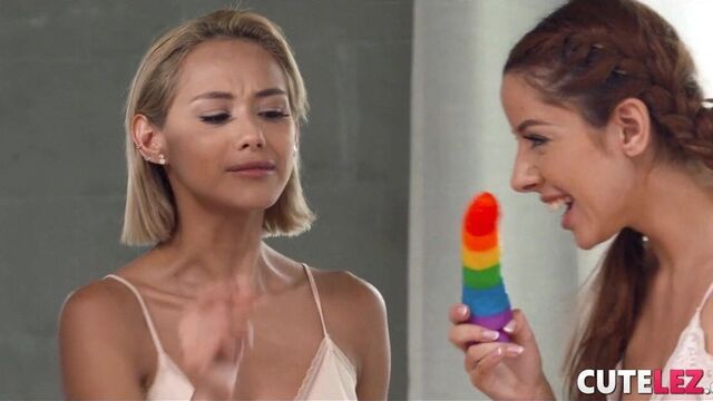 Naughty Slumber Party Comparing Boobs