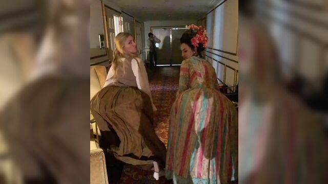 Jes Macallan and Tala Ashe twerking