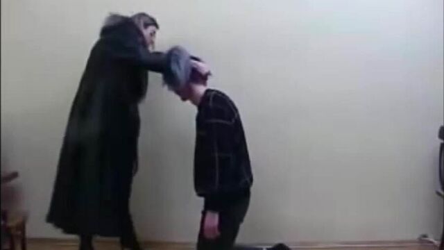 Ladies in leather coats with fur collars again