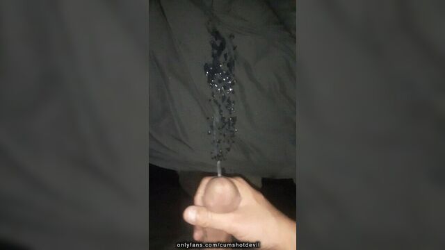The Cumshot Devil shoots another huge cum shower