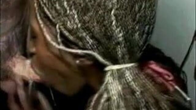 Petite Black Whore Takes Two Whites