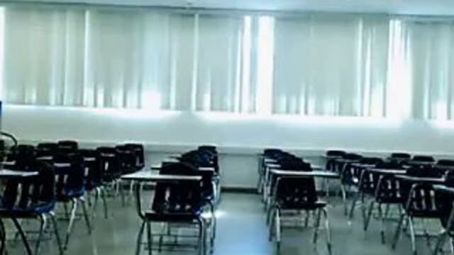 Amateur Naked in the classroom