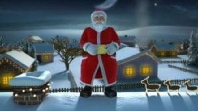 Father Christmas wishes Merry Christmas (01)