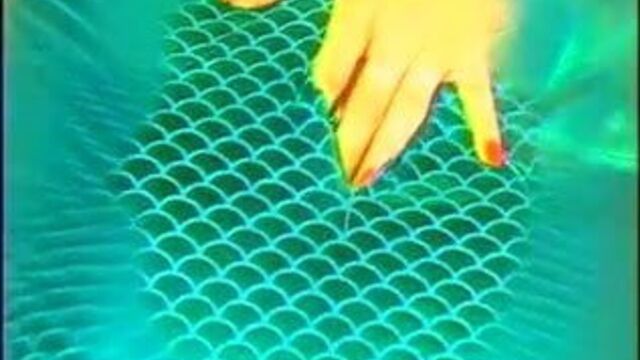 Big tits mermaid masturbating solo