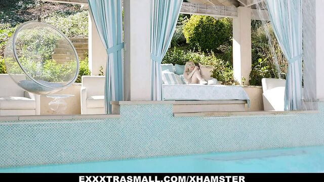 Tiny Gal Lola Fae Doing Yoga In Bikini and Fucking Step Mom's Boyfriend