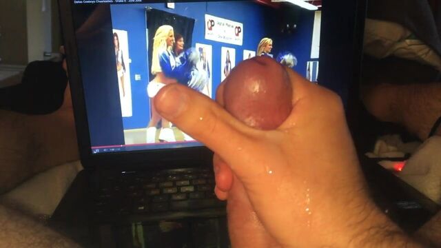 Stroking to the Dallas Cowboys cheerleaders